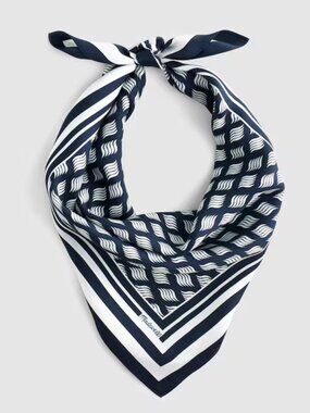 New Madewell Small Silk Classic Navy Bandana